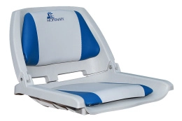 Сиденье с виниловыми подушками, серое с синим (10253849)